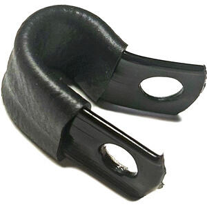 P-clip 10mm plastica nero