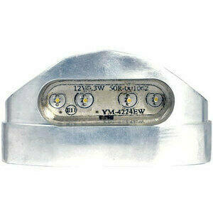 Luce targa led Hydro cromo
