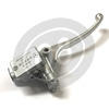 Pompa freno anteriore 22mm Honda Replica 14mm serbatoio integrato angolato grigio - Foto 2