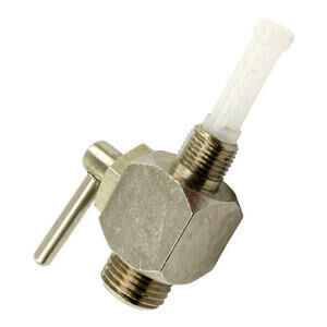 Rubinetto benzina M10x1 uscita bassa ottone
