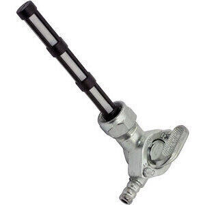 Rubinetto benzina M16x1 uscita laterale 8mm destro acciaio