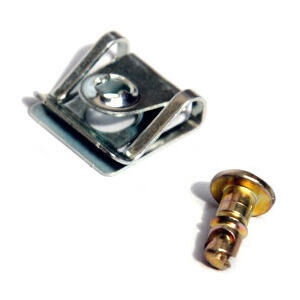 Quick release fairing fastener elastic