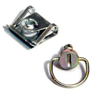 Quick release fairing fastener elastic with ring