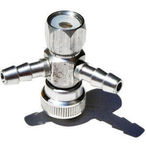 Fuel cock M16x1 side double connection 8mm