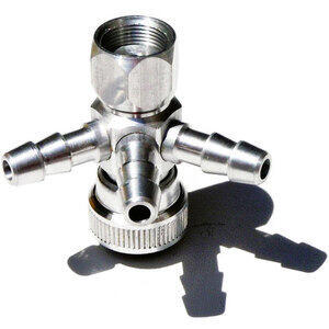 Grifo de combustible M16x1 conexión triple lateral 8mm
