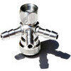 Rubinetto benzina M16x1 uscita laterale 8mm tripla