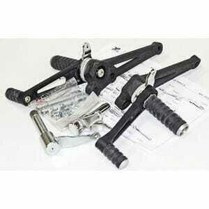 Kit pedane arretrate per Moto Guzzi 1000 Le Mans IV Tarozzi rivestiti fissi