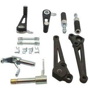 Kit pedane arretrate per Moto Guzzi 1000 Le Mans IV Tarozzi rivestiti pieghevoli