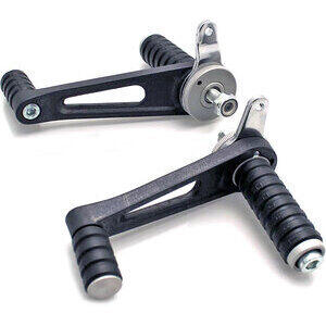 Universal rearset kit Tarozzi fixed rubber footpegs