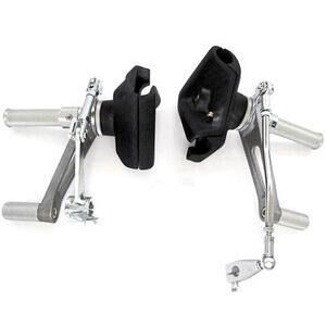 Kit pedane arretrate per Honda CB 750 Four K1 freno a tamburo Tarozzi alluminio pieghevoli