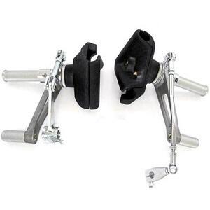 Kit pedane arretrate per Honda CB 750 Four K1 freno a tamburo alluminio pieghevoli