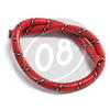 Cavo candela 7mm sterlingato rosso/nero/bianco rivestito - Foto 2