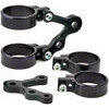 Soporte de faro montaje lateral LSL Cafe Racer extra corto negro par