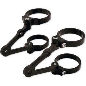 Supporto faro laterale LSL Cafe Racer regolabile corto nero coppia