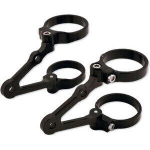 Supporto faro laterale LSL Cafe Racer regolabile corto nero coppia