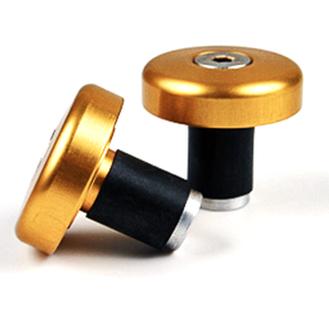 Coppia contrappesi antivibranti LSL cilindrici piatti 14mm oro