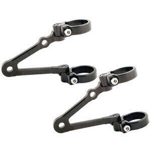 Supporto faro laterale LSL Cafe Racer regolabile lungo nero coppia