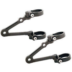 Supporto faro laterale LSL Cafe Racer regolabile lungo nero coppia