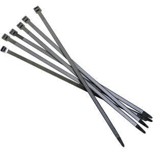 Set 6 fascette plastica 230mm apribili