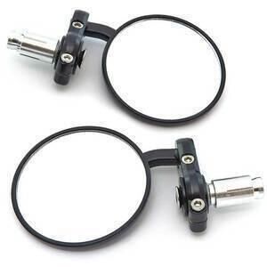 Specchietto retrovisore bar-end Cafe Racer nero coppia