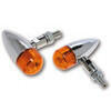 Coppia frecce alogene Bullet mini cromo