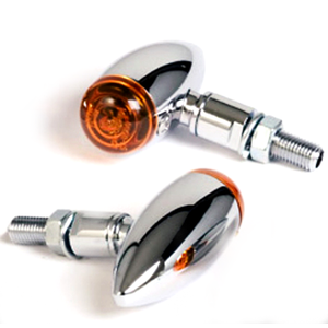 Coppia frecce alogene Bullet micro cromo