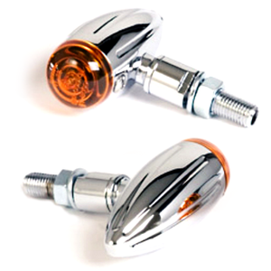 Coppia frecce alogene Bullet Groove micro cromo