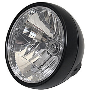 Faro anteriore 6.5'' Classic alogeno nero opaco