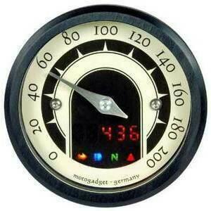 Contachilometri elettronico Motogadget Motoscope Tiny Speedster nero