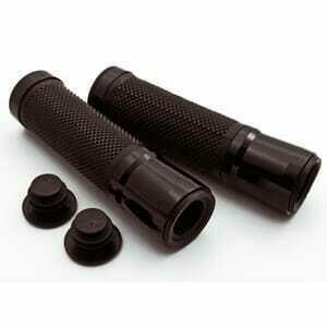 Coppia manopole Sport 22mm forate nero