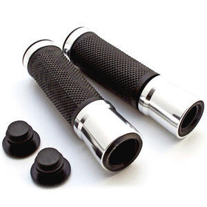 Coppia manopole Sport 22mm forate lucido