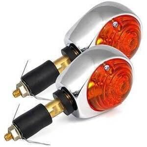 Coppia frecce alogene bar-end Speed cromo
