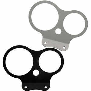 Piastra supporto strumentazione per Moto Guzzi 80-100mm grigio