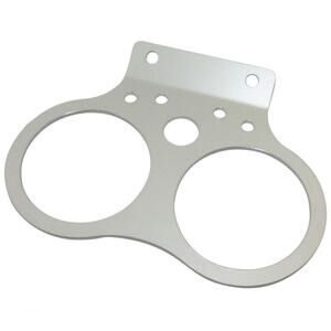 Soporte indicadores Moto Guzzi 80-80mm control luces gris