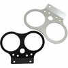 Piastra supporto strumentazione per Moto Guzzi 80-80mm fori spie