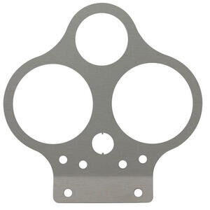 Soporte indicadores Moto Guzzi 80-80-52mm control luces gris