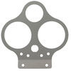 Soporte indicadores Moto Guzzi 80-80-52mm control luces gris