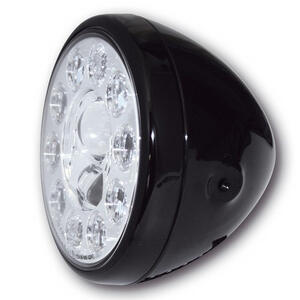Faro anteriore 7'' Highsider Reno Type1 full led nero lucido