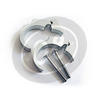 Coppia clip di supporto Motogadget Motoscope 22mm grigio - Foto 3