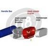 Supporto strumentazione Motogadget Motoscope con spie nero - Foto 2