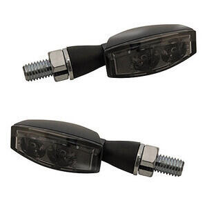 Coppia frecce led Highsider Blaze nero opaco fumè