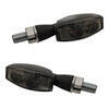 Coppia frecce led Highsider Blaze nero opaco fumè