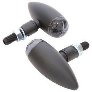 Coppia frecce led Bullet micro nero opaco