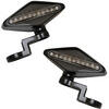 Coppia frecce led Highsider Mirror nero opaco