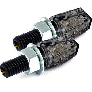Coppia frecce led Tiny nero opaco fumè