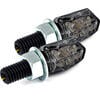 Par de intermitentes led Tiny negro mate ahumado