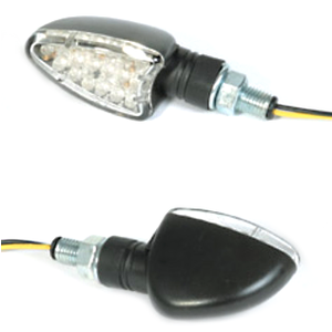 Led winkers Sport black matt pair