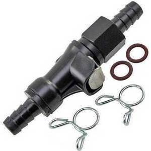 Connettore tubo benzina 8mm sgancio rapido valvola doppia