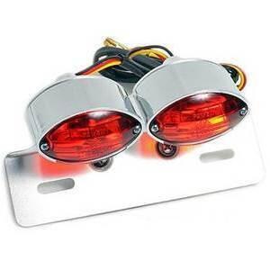 Fanalino posteriore Cat-Eye Dual micro con portatarga