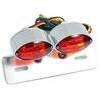 Fanalino posteriore alogeno Cat-Eye Dual micro con portatarga